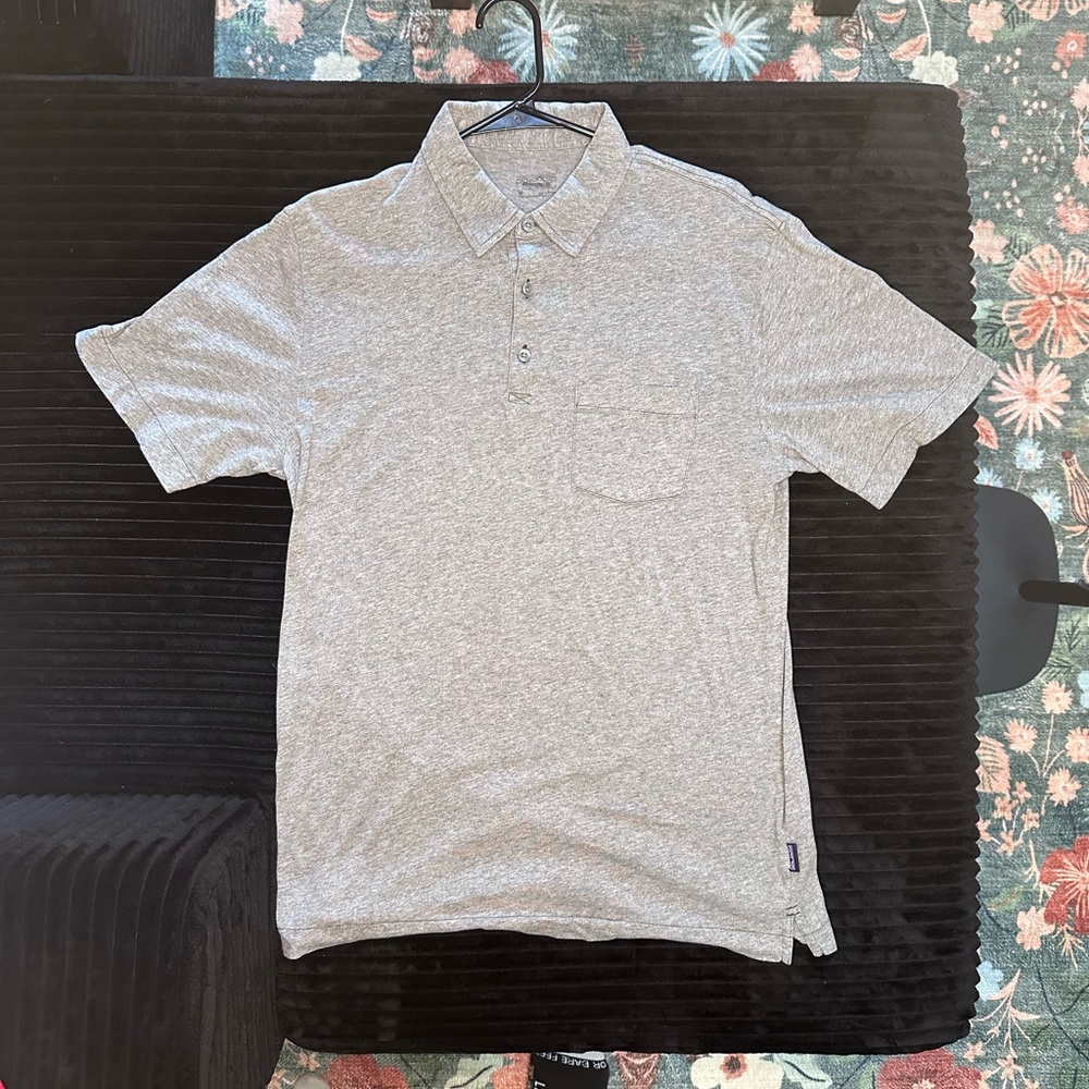 Patagonia Heather Gray Polo Shirt